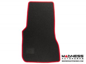 smart fortwo Floor Mats - 453 model - Carpet w/ Red Binding 